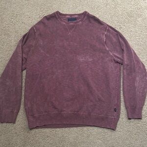 American Eagle Outfitters Men’s Long Sleeve Crewneck Sweater Burgundy Size XXL